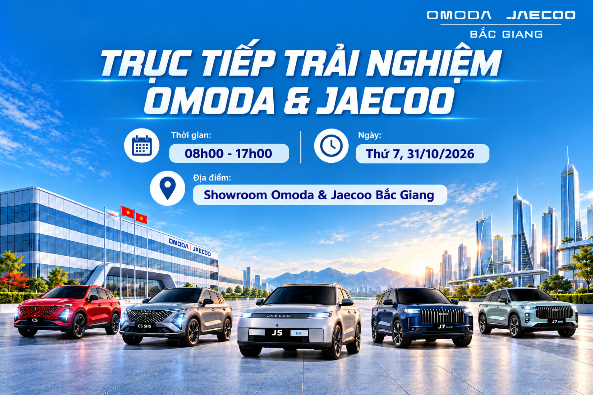 Trải nghiệm OMODA & JAECOO Bắc Giang