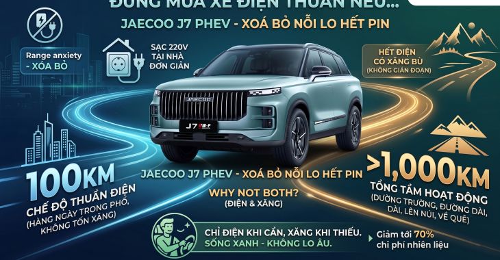 Đừng vội chốt mua xe điện thuần nếu bạn chưa thử cảm giác 